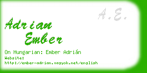 adrian ember business card