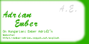 adrian ember business card